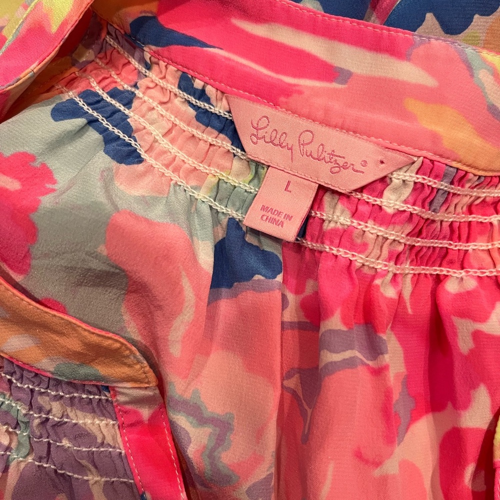 Lilly Pulitzer 100% Silk Tank Top - Picture 5 of 5